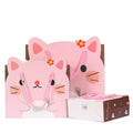 Wholesale Cute Patterned Kraft Shopping Paper Bag Reusable Custom Logo Art Paper Packaging for Kids' Gifts and Parties