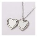 Fashion Jewelry Stainless Steel Lockets Necklace Sublimation Photos Pendant Necklace for Women