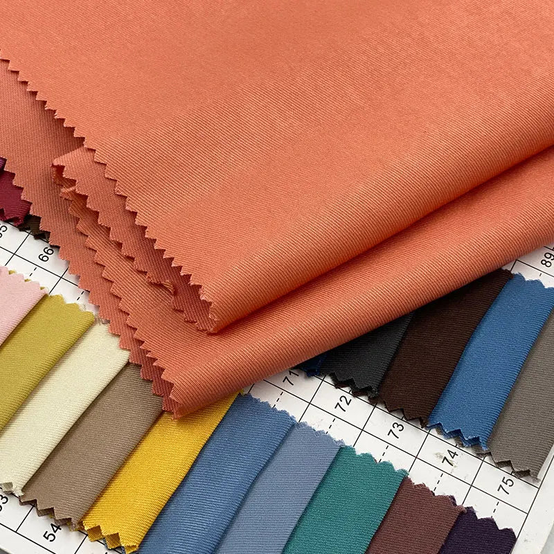 Fashion Women Suiting Dress Clothes Material Smooth Texture Twill 40% Poly 60% Rayon Woven Fabric