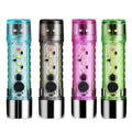 Helius New XPE+Snd 6 Lighting Modes Mini Multifunctional Torch USB Rechargeable Portable Plastic LED Flashlight