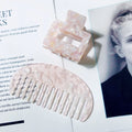 Genya Custom Logo Mix Color Acetic Acid & Acetate Anti-Static Hairpin Comb Set 10cm Hair Claw Clip