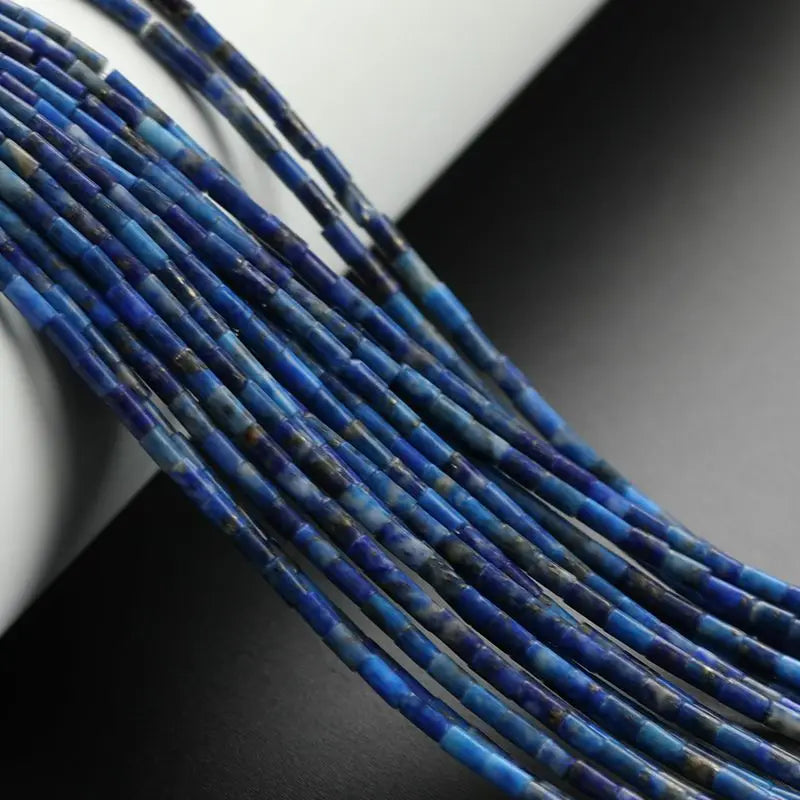 Wholesale 2*4mm Tube Natural Stone Agate Jasper Quartz Beads Cylinder Tube Beads for Bracelet Jewelry Making