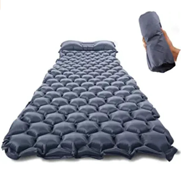 Woqi Outdoor Wholesale Inflatable Waterproof Beach Camping Mattress Ultralight TPU Sleeping Pad with Pillow