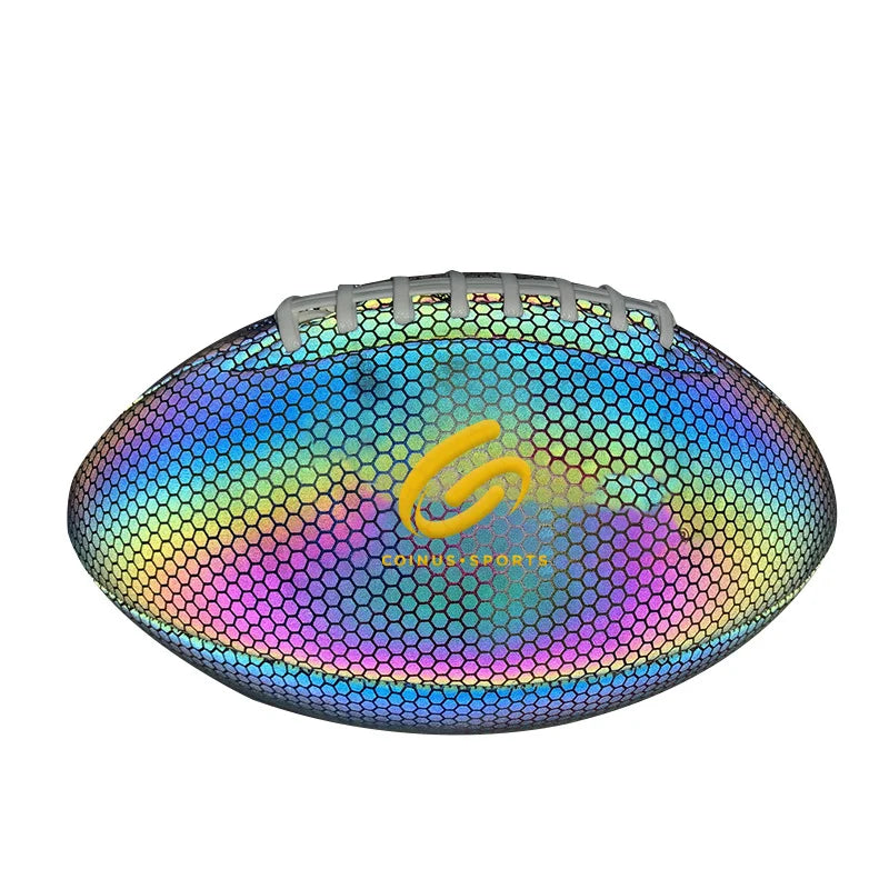 COINUS-SPORTS Classic Logo Portable Durable Custom Glowing Size 9 Eco-Friendly American Football Ball Match Training Reflective