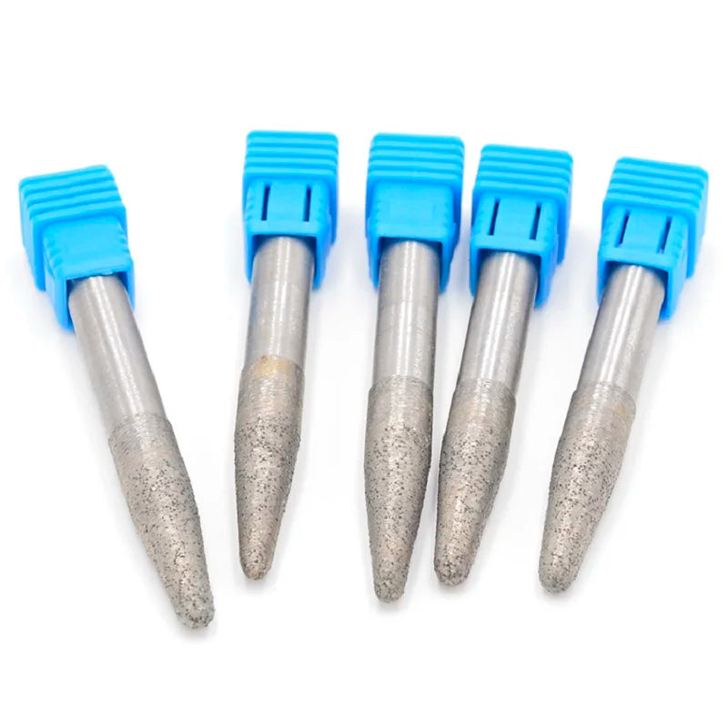 Taper Bottom Brazing Stone Engraving Router Bits Marble Granite for CNC Machine Carving Tools