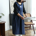 New Design Custom Logo Label Cotton Waterproof Cross Back Kitchen Garden Women Apron with Pocket