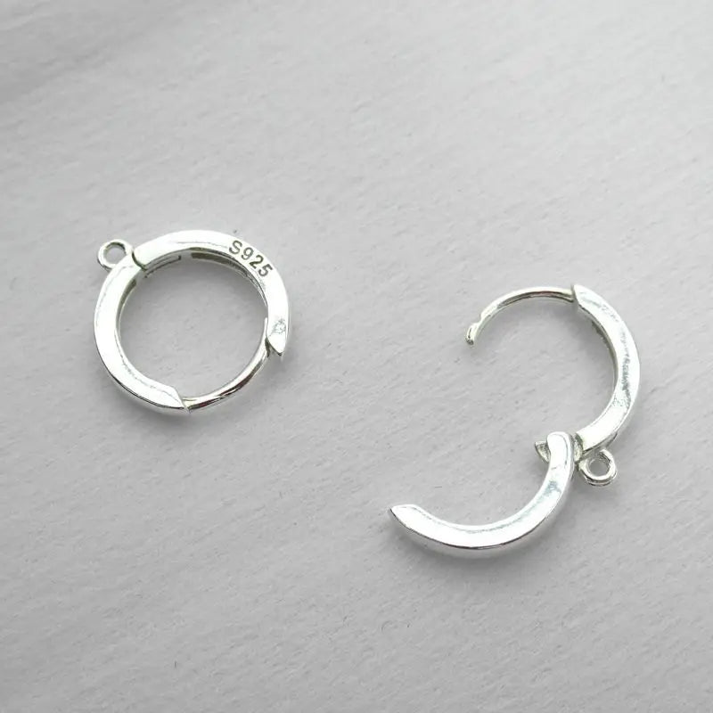 925 Sterling Silver Ear Hooks and Ear Wire Jewelry Findings Premium Components for Elegant Jewelry Design