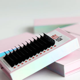 Allison Lash Trays Wholesale Matte Black Cc D Dd Individual Eyelash Extension Supplies 005 0.07 Premium Cashmere Lash Extensions