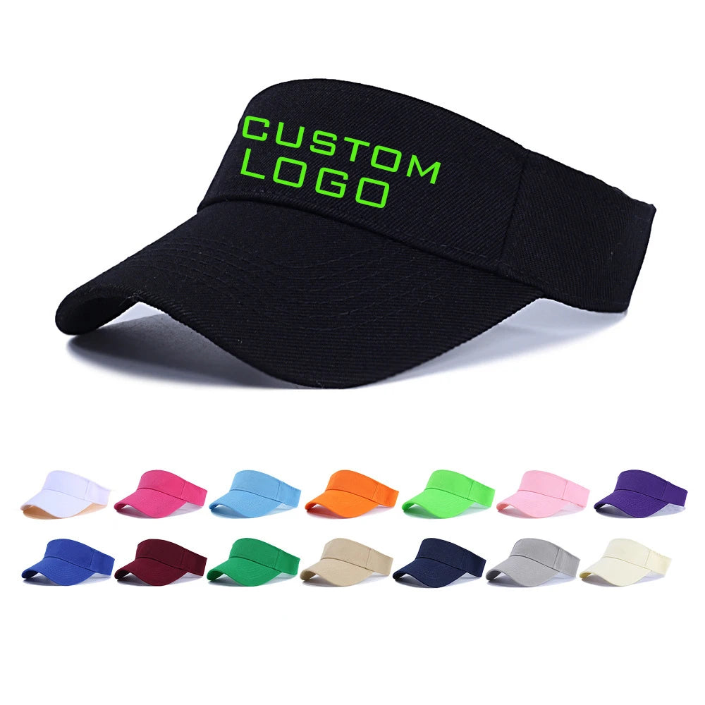Senya Adjustable Sun Visor Hat Unisex 100% Cotton Sports Cycling Outdoor Travel Cap Four Seasons OEM Wholesale Custom Design