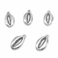 Beach Style Seashell Teeth Stainless Steel Luxury Pendant Charm for Diy Jewelry Accessories Making