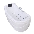 Modern Design Freestanding Corner Acrylic White Bathtub Spa with Whirlpool Massage Eco-Friendly Features Includes Faucet Pillow