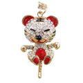 Wholesale Popular Creative Metal Tiger Car Keychain Alloy Bag Buckle Pendant Jewelry Novelty Gifts