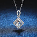 Gra Pt950 D Color 1 Carat Colares De Prata 925 Women's Jewellery Sterling Silver Moissanite Diamond Necklace