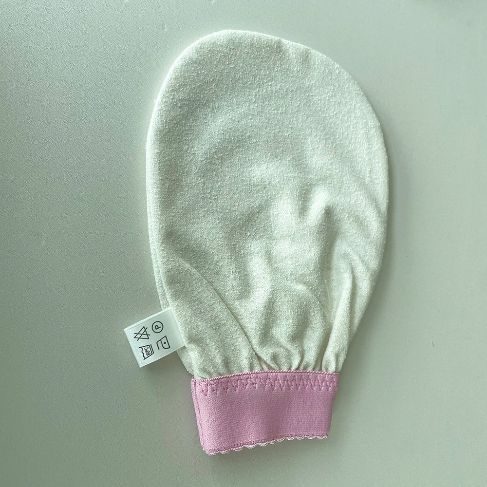 (eye Mask)Silk Exfoliating Glove 100% Floss Silk Deep Exfoliating  Dead Skin Removal Exfoliating Mitt