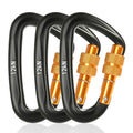 JRSGS 12KN Factory CE Aluminium Alloy Carabiner D-Ring Snap Hook Auto-lock Customized logo Hammock Hook S7801B
