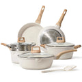 Hot Kitchen Pots and Pans 10Pcs Cookware Set Kitchenware Frying Pan Soup Pot Spatula Set
