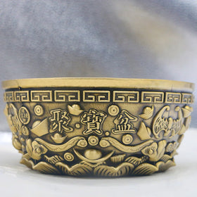 2024 Cross-border Europe and the United States China Cornucope Decoration Pure Copper Living Room Decorative Copper Ornaments