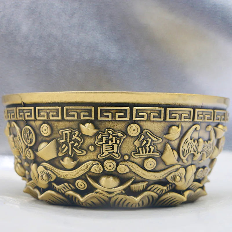 2024 Cross-border Europe and the United States China Cornucope Decoration Pure Copper Living Room Decorative Copper Ornaments