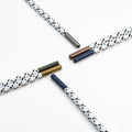 Custom Printed Logo Pull Rope Hoodie with Brass Material Metal Aglets Tips Shoelaces-Durable & Nickel-Free Eco-Friendly