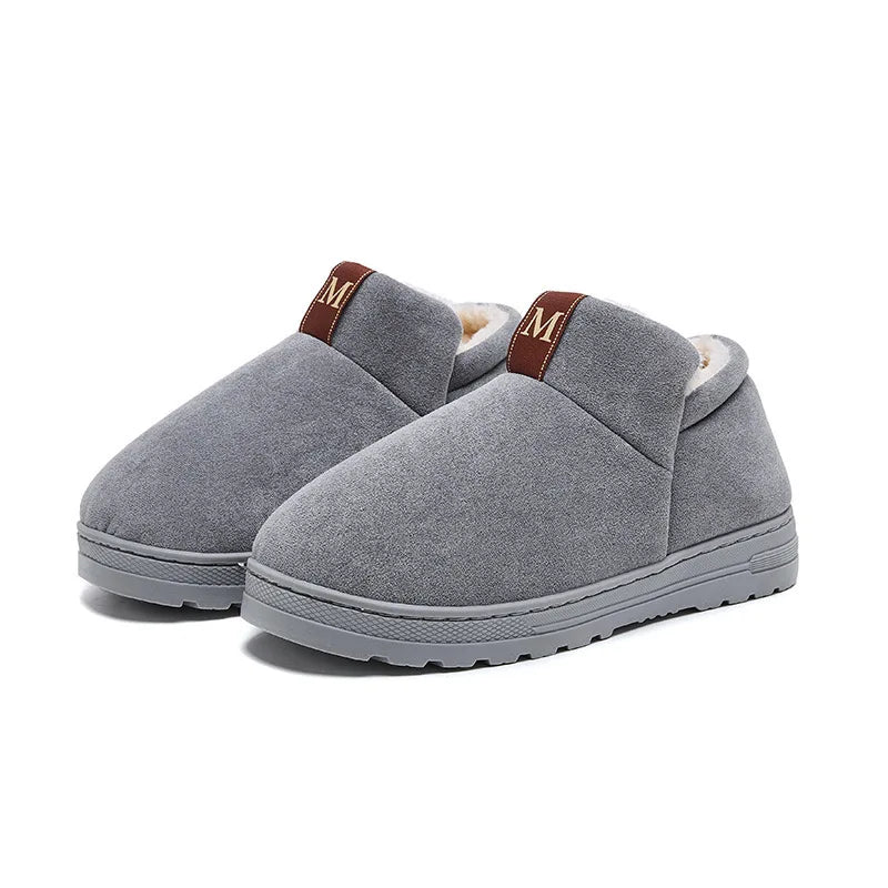 Women Men Couple Autumn Winter Micro Suede Thick Plush Fur Warm Ankle & Bootie Snow Boot Indoor Outdoor