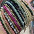 Wholesale 4*6mm Natural Stone Multicolour Jade Stone Abacus Beads Rondelle Gemstone Beads Rondelle Saucer Stones Beads for Diy