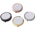 Custom DIY Sublimation Round Small Mirror Blank Pocket Mirror Blank Customized Mirror