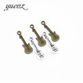 YuenZ Guitar Charms Tibetan Silver Bronze Pendants Antique Charm Jewelry Making DIY Handmade Craft 24*8mm P116