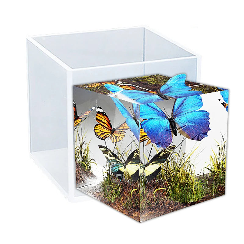 Silicone Cube Molds Large Deep Square Epoxy Resin Mold Transparent Cube Silicone Molds for Epoxy Resin