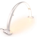 Folding Metal Home Desktop Nail Eyelash Beauty Curved Portable Circular Light U-shaped Half Moon Nail Table Lamp