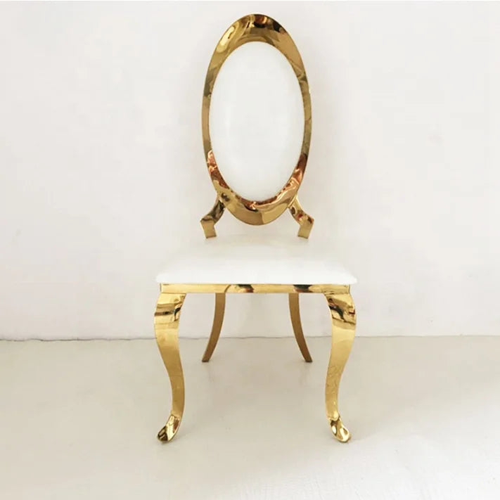 Manufacturer Wholesale Luxury Stainless Steel PU Leather Wedding Event Chairs Modern Design Outdoor Banquet Restaurant Party Use