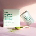 White Metal Cans of Matcha Spices Square Metal Canister Small Tin Box for Matcha Storage Tea Tin Can Tea Canister