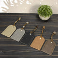 Custom Logo Multi-Color Pu Leather ID Luggage Tag Travel Soft Blank Laserable Leatherette Luggage Tags With Straps
