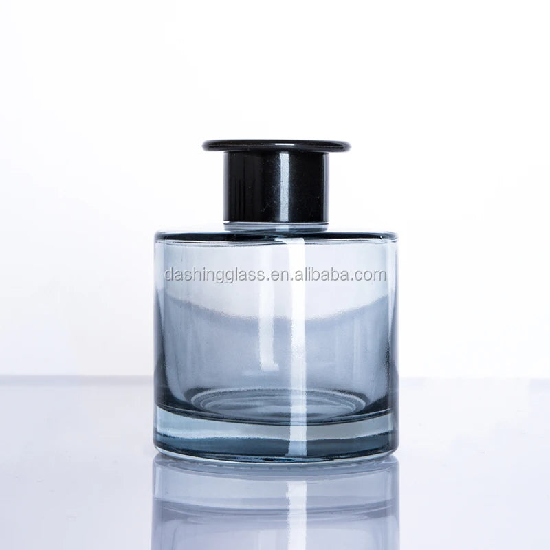 Black Reed Diffuser Botol Essential Oil Glass Bottle Reed Diffuser with Stick