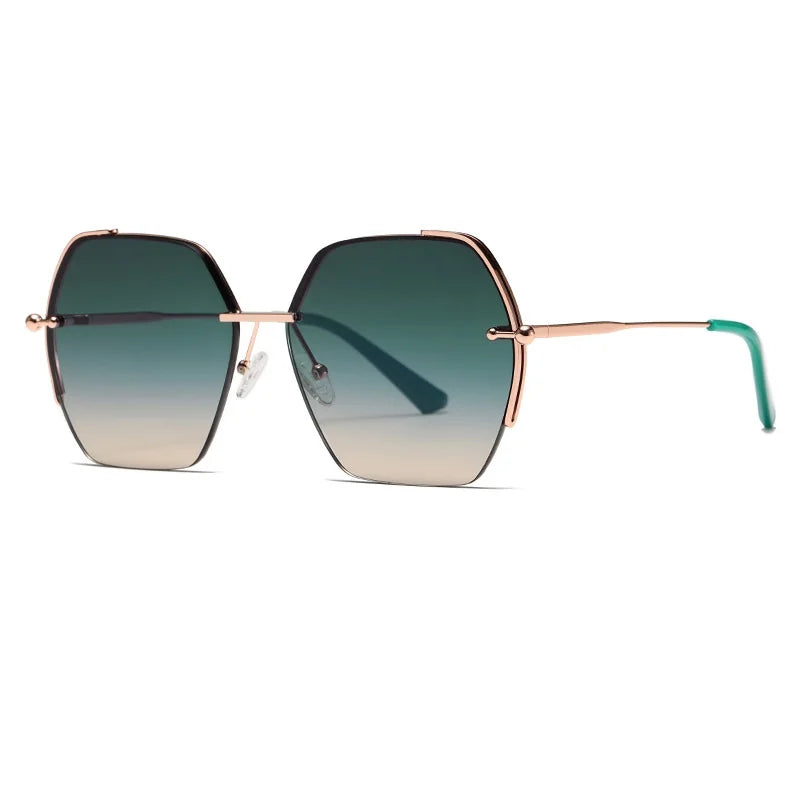 2024 JS8560 Nylon Lens Fashion Sunglasses for Women Gray Metal Frame UV400 Optical Attribute