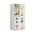 Factory Wholesale Modern Detachable Plastic Wardrobe DIY Plastic Home Furniture Combination Cabinet