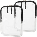 Large Capacity Transparent Toiletry Bag Zipper Clear Cosmetic Bag Carry on Travel Storage Bag