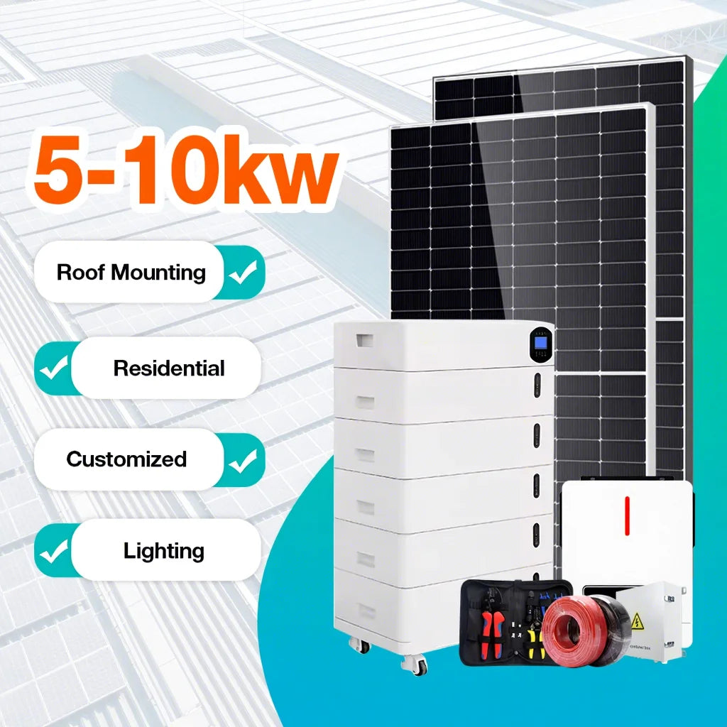 Portable Power Station 1kw 2kw 5kw Solar Generator for Outdoor Kit Off Grid Solar Generator With Panel Completed Set