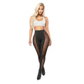 S-2XL Sexy See Through Mesh High Waist Leggings Slim Sport Pants Casual Black Spliced Sheer Long Trouser Women Fitness