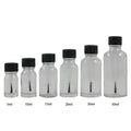Fuyun Clear Glass Nail Polish Bottle Brush No MOQ New Products 5ml 50ml Sizes for Empty Gel Polish Mascara Screw Cap Sealing