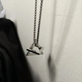 Men's Modern Trendy Geometric Stacking Stainless Steel Square Triangle Interlocking Pendant Cute Streetwear Chains for Weddings