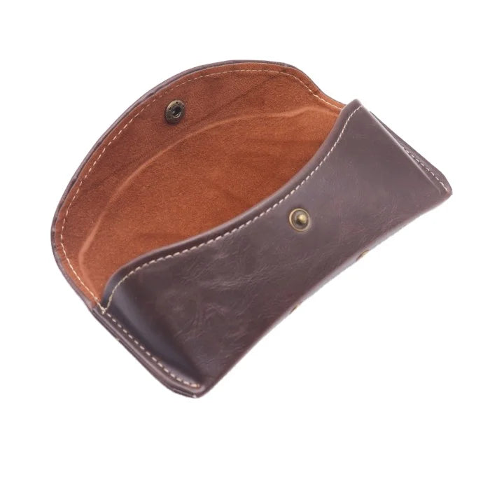 2024 New Leather Portable Glasses Bag Creative Glasses case Anti-pressure Sunglasses Storage Clip Sunglasses Cases with Box