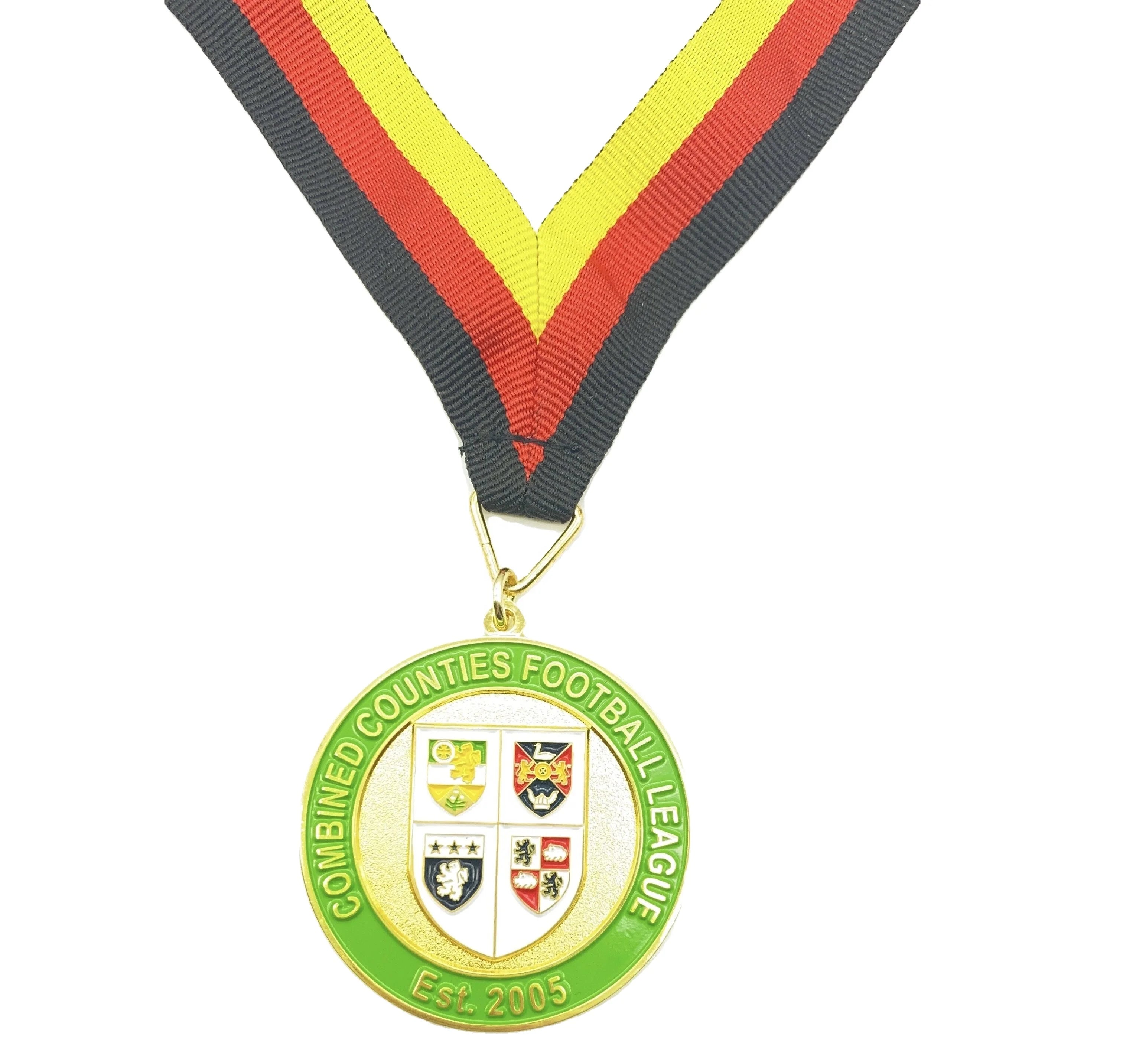 Manufacturer Factory Wholesale Cheap Custom Design Your Own Modern Zinc Alloy 3D Gold Award Marathon Running Metal Sport Medal