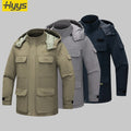 Detachable Winter Workwear Hooded Multi Pockets Outdoor Work Clothes for Men Women Construction Work Scrubs Uniforms