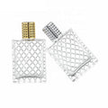 100mL Rectangular Glass Perfume Spray Bottles Flat square Transparent Perfume Bottle