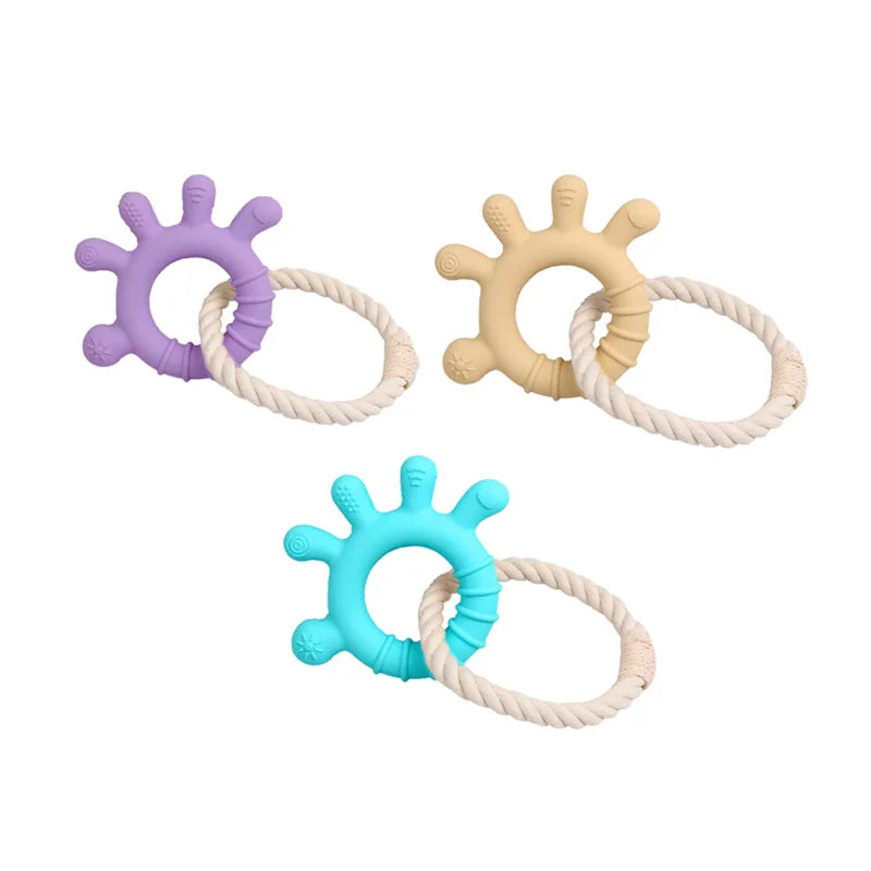 Custom Logo Chew Toys for Medium to Large Dogs Eco-Friendly Natural Bamboo Fiber and Rubber Biodegradable Biobased Dog Toys