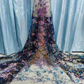 Sequins Embroidery Lace Fabrics Stones Beaded Nigerian African swiss 2022 Lace Fabrics 5 Yards Nigerian Wedding Dress