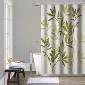 Wholesale Custom Polyester Waterproof Pattern Printed Shower Curtain for Bathroom