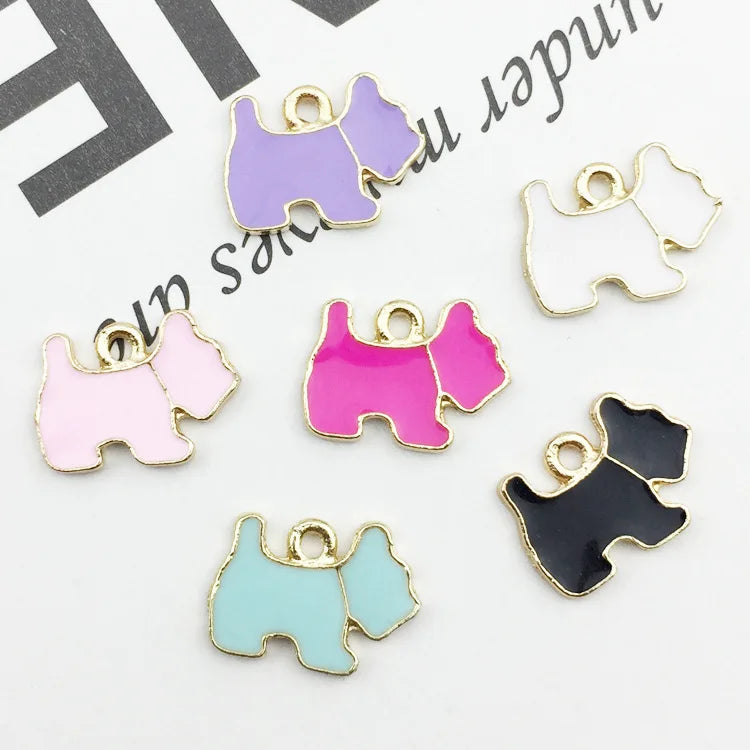 Wholesale Stocked Pet Cat Puppy Charm Necklace Dog Pendant Key Ring Pet Accessories