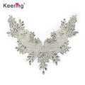 Keering Latest All-Match Collar Rhinestones Appliques Perfect Crystal Neck Patches WRA-1024 for Wedding Shoes Bags