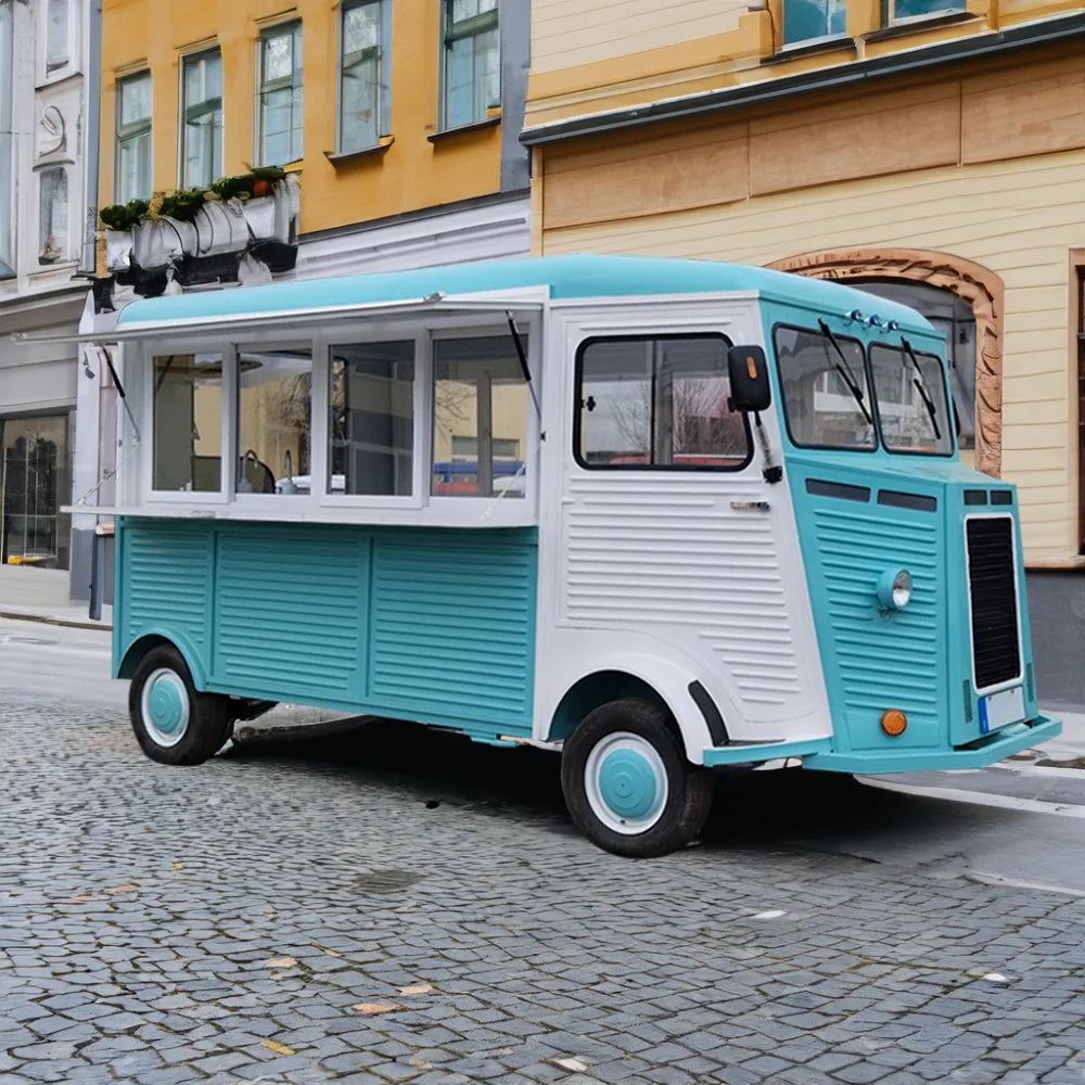 2025 Commercial Electric Food Truck Fish Potato Plantain Chips Fats Fryer Frying Electric Food Trucks Ice Cream